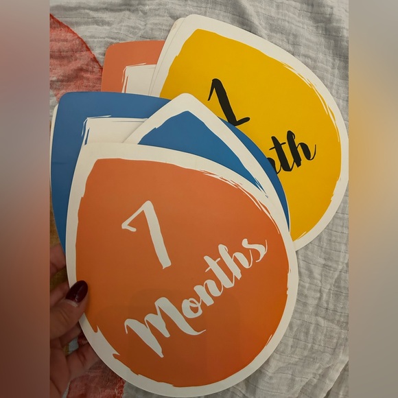 Rainbow Baby Milestone Blanket with Signs - Picture 2 of 2